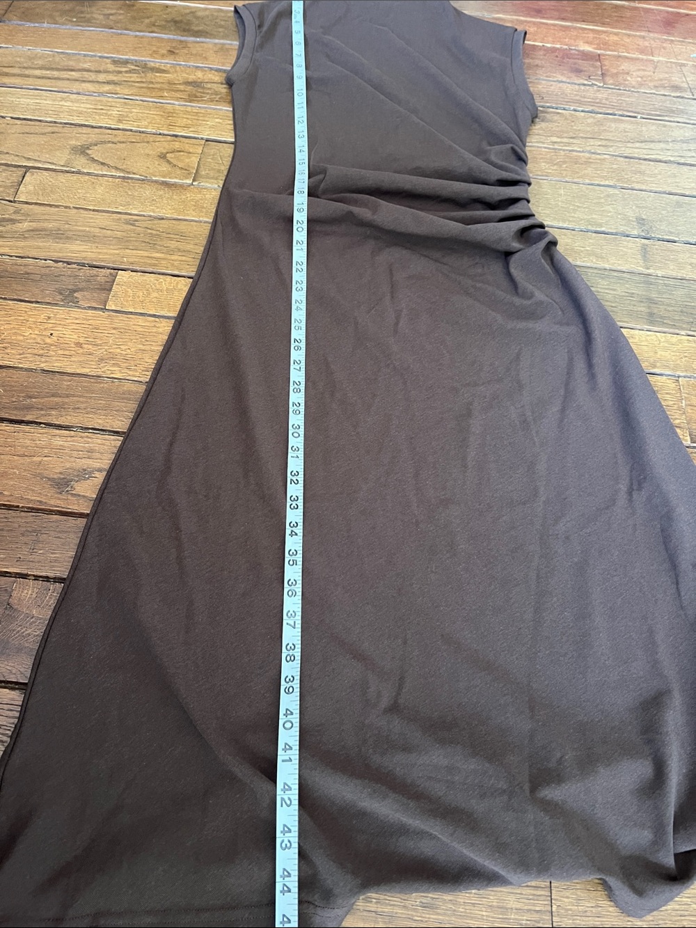 OGL Cocoa Brown Mockneck Drapey Midi Dress Medium NWT - Picture 12 of 12